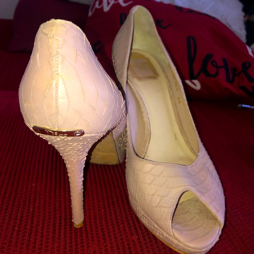 Christian Dior snake high heels